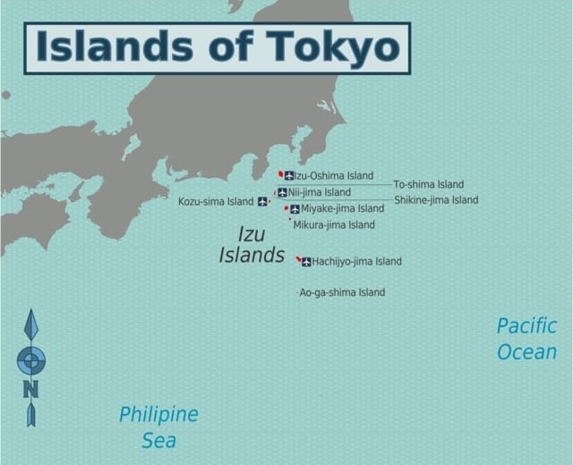 Izu Islands Map