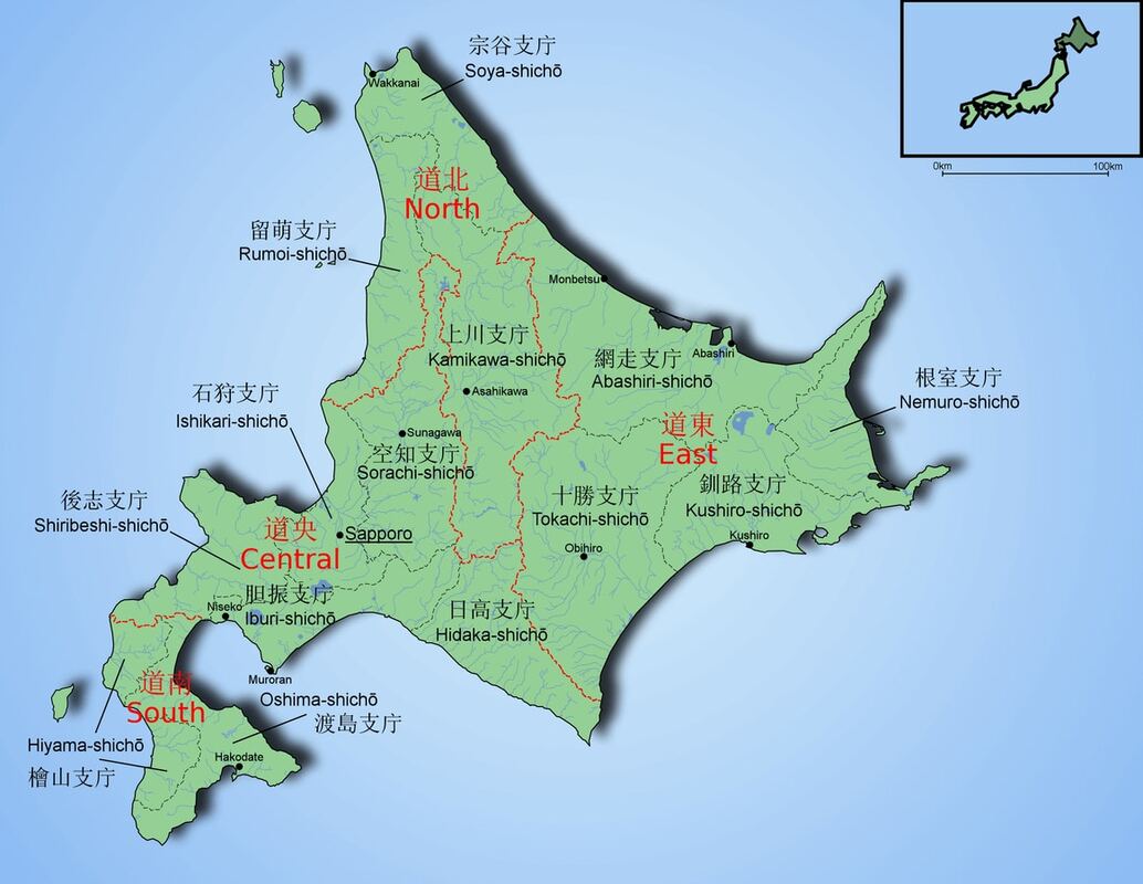 Hokkaido Prefecture Map