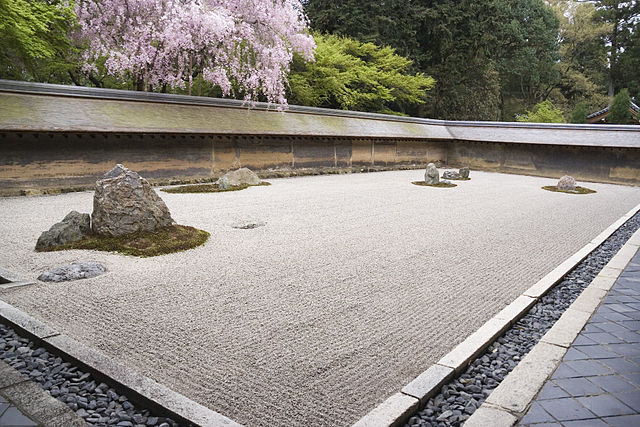 Ryoanji Temple Zen Garden Dry-Landscape