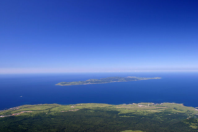 Rebun Island Seen From Rishiri Island
