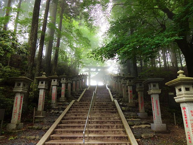 Stairs Of The Mitsumine Shrine