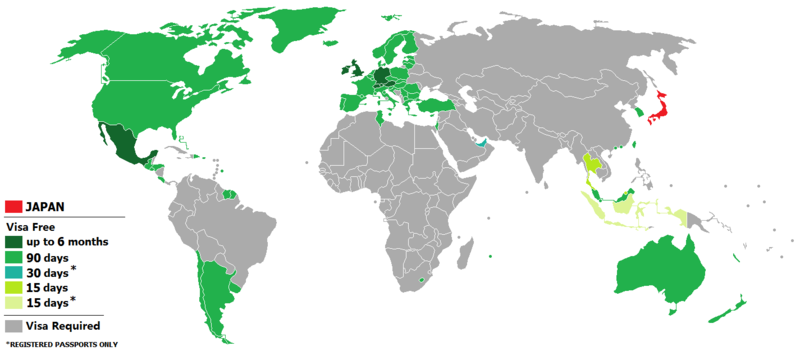 Countries Which Are Allowed Visa-free Entry To Japan